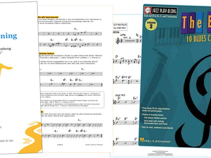Trainings zu Stücken aus Hal Leonard Jazz-Playalong Vol. 3